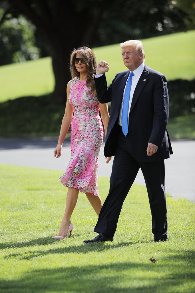 Melania Trump's Pink Monique Lhuillier Dress