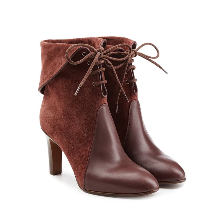 Chloé Suede and Leather Lace-Up Boots ($749)