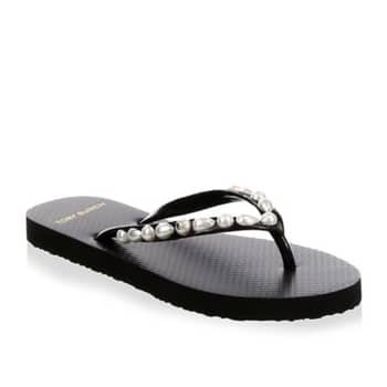 Tory burch sale pearl flip flops