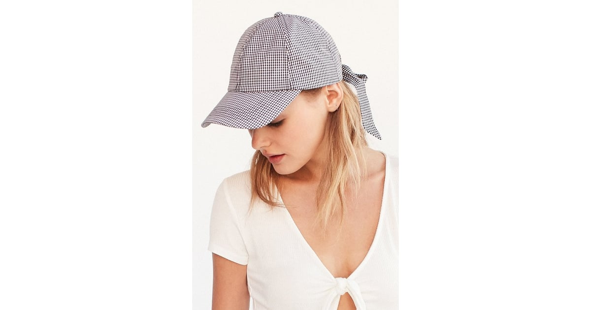 Urban Outfitters Tie Back Baseball Hat (24) What to Wear on a Road Trip POPSUGAR Fashion