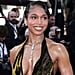 Lori Harvey Came to Win in a Sheer Velvet Dress on the Cannes Red Carpet
