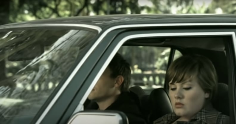 Adele Looking Away in the Car in "Chasing Pavements"