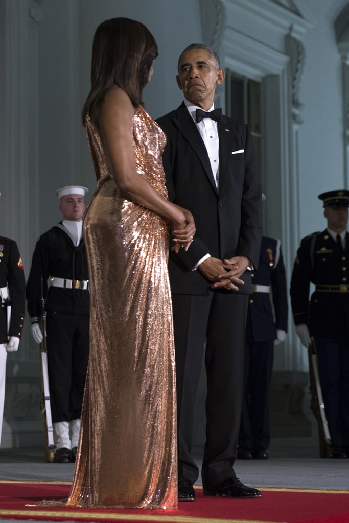 Barack and Michelle Obama at Last State Dinner October 2016