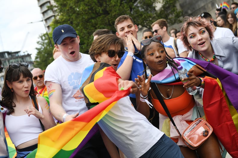 The "Heartstopper" Cast at the Pride in London March