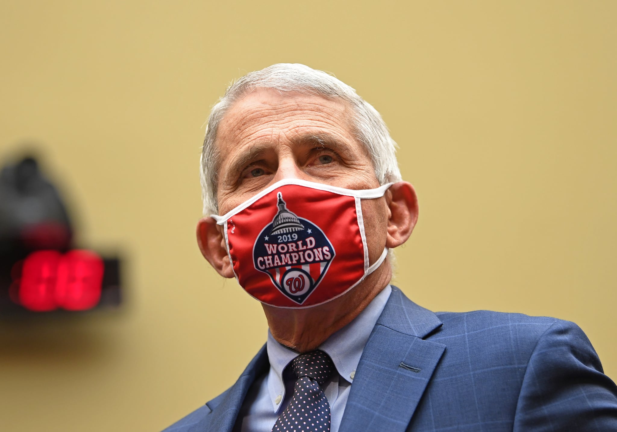 WASHINGTON, DC - JULY 31: Dr. Anthony Fauci, director of the National Institute for Allergy and Infectious Diseases, arrives to testify before the House Subcommittee on the Coronavirus Crisis during a hearing on a national plan to contain the COVID-19 pandemic, on Capitol Hill on July 31, 2020 in Washington, DC.  (Photo by Kevin Dietsch - Pool/Getty Images)