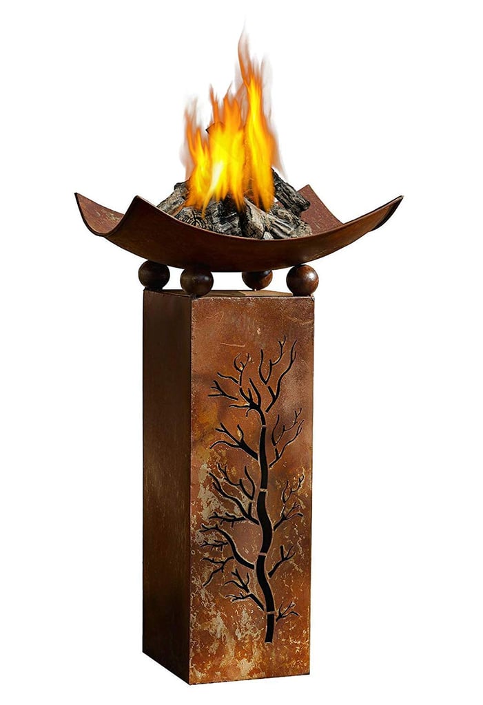 Rustic Metal Fire Pillar