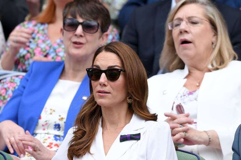 Kate Middleton White Dress at Wimbledon 2019 | POPSUGAR Fashion