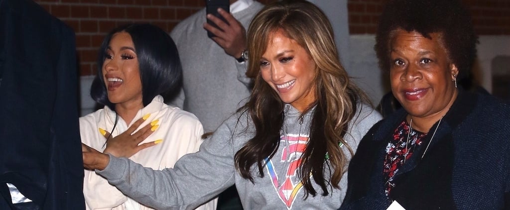 Jennifer Lopez in Guess Sweatshirt and Juicy Pants 2019