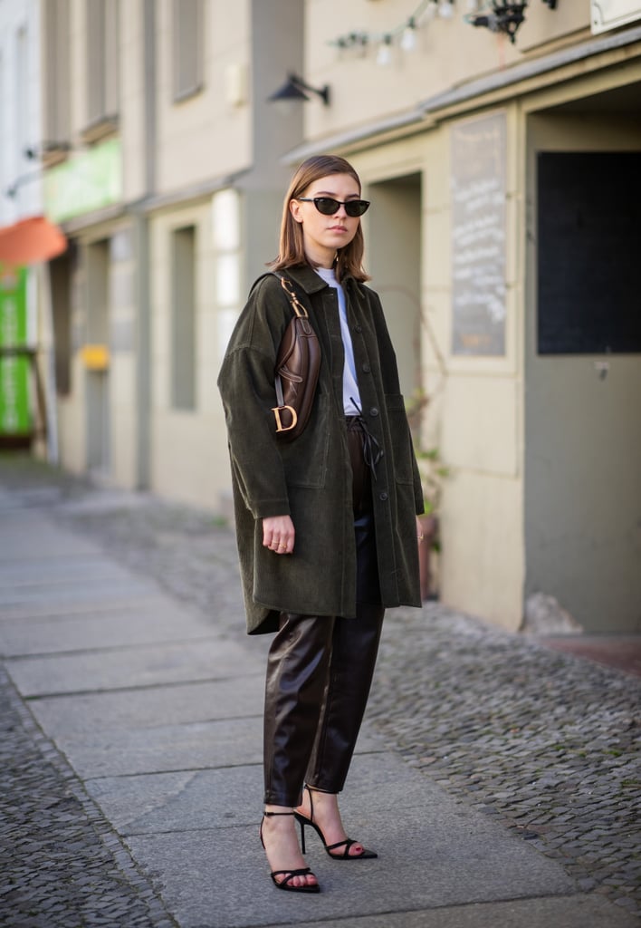Style a black pair with leather pants and a white tee. Style a black pair with leather pants and a white tee.