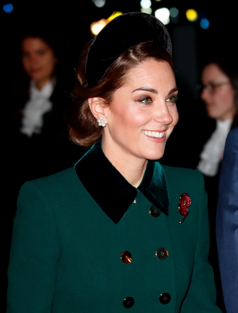 Kate Middleton at Armistice Day Service at Westminster Abbey in 2018