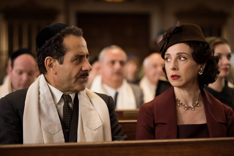 THE MARVELOUS MRS. MAISEL, l-r: Tony Shalhoub, Marin Hinkle in 'Put That on Your Plate!' (Season 1, Episode 7, aired November 29, 2017). ph: Nicole Rivelli/ Amazon/courtesy Everett Collection