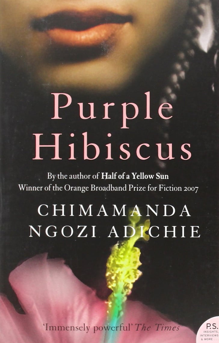 The cover of the book, 'Purple Hibiscus.'