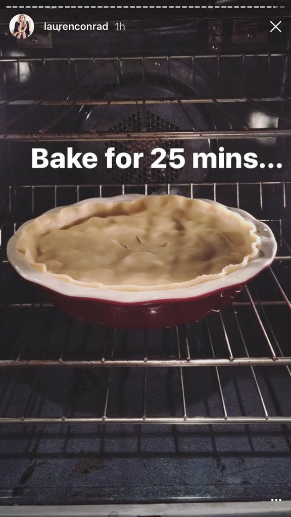Lauren Conrad Chicken Pot Pie Recipe on Instagram