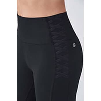 Fabletics Mid Rise Printed PowerLite Capri XXS  Lace up leggings, Cut out  leggings, Fabletics