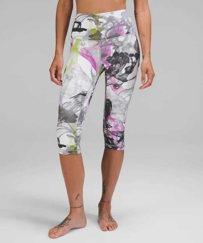 Lululemon Wunder Under Crop Leggings Floral Daze 4