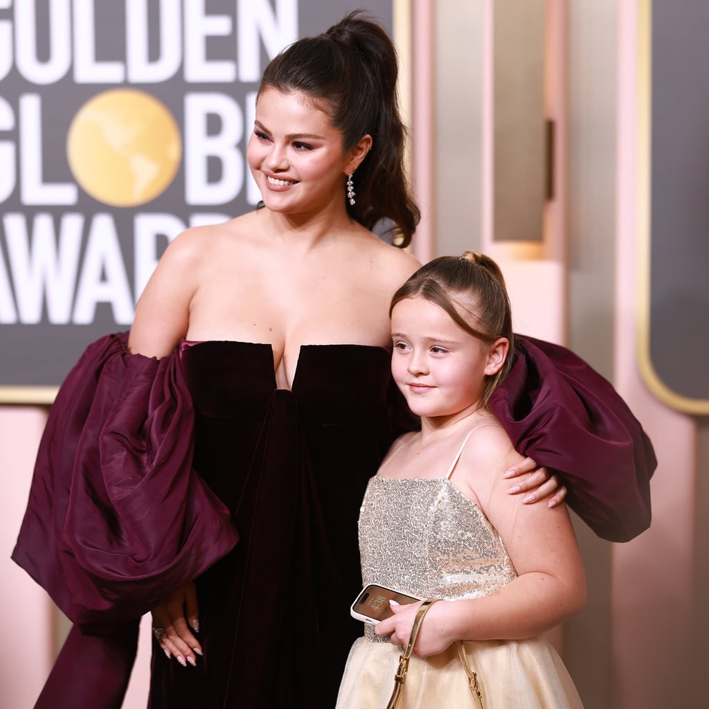 Selena Gomez Turns the Golden Globes Into a Date Night With Her Little Sister