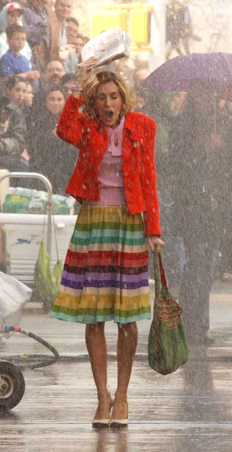 That rainbow skirt