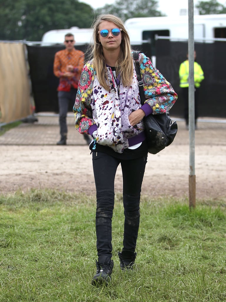 2013 Glastonbury Festival Celebrity Style: Cara Delevingne | POPSUGAR ...