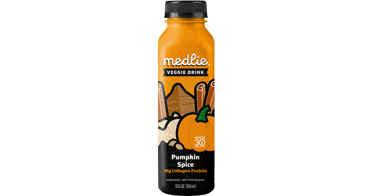 Medlie Pumpkin Spice Veggie Drink With Collagen | Healthy Pumpkin