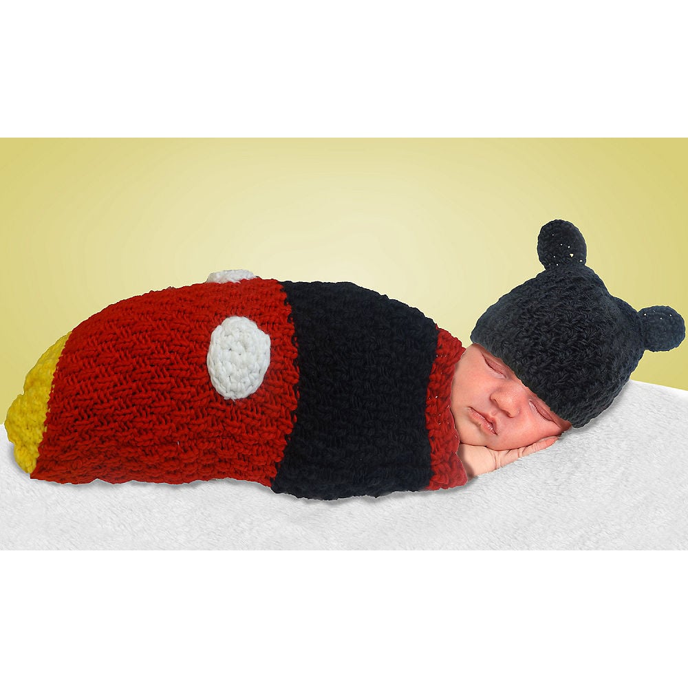 Baby Crochet Cocoon Mickey Mouse Costume