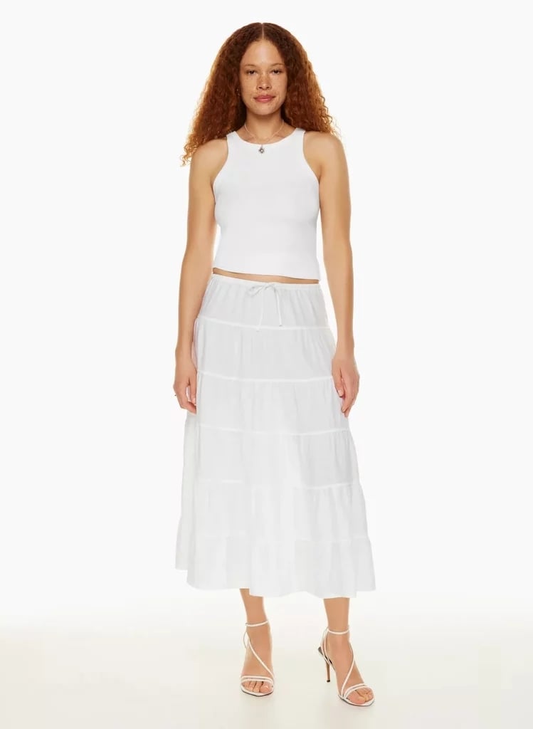 Aritzia Wilfred Bouquet Linen Skirt