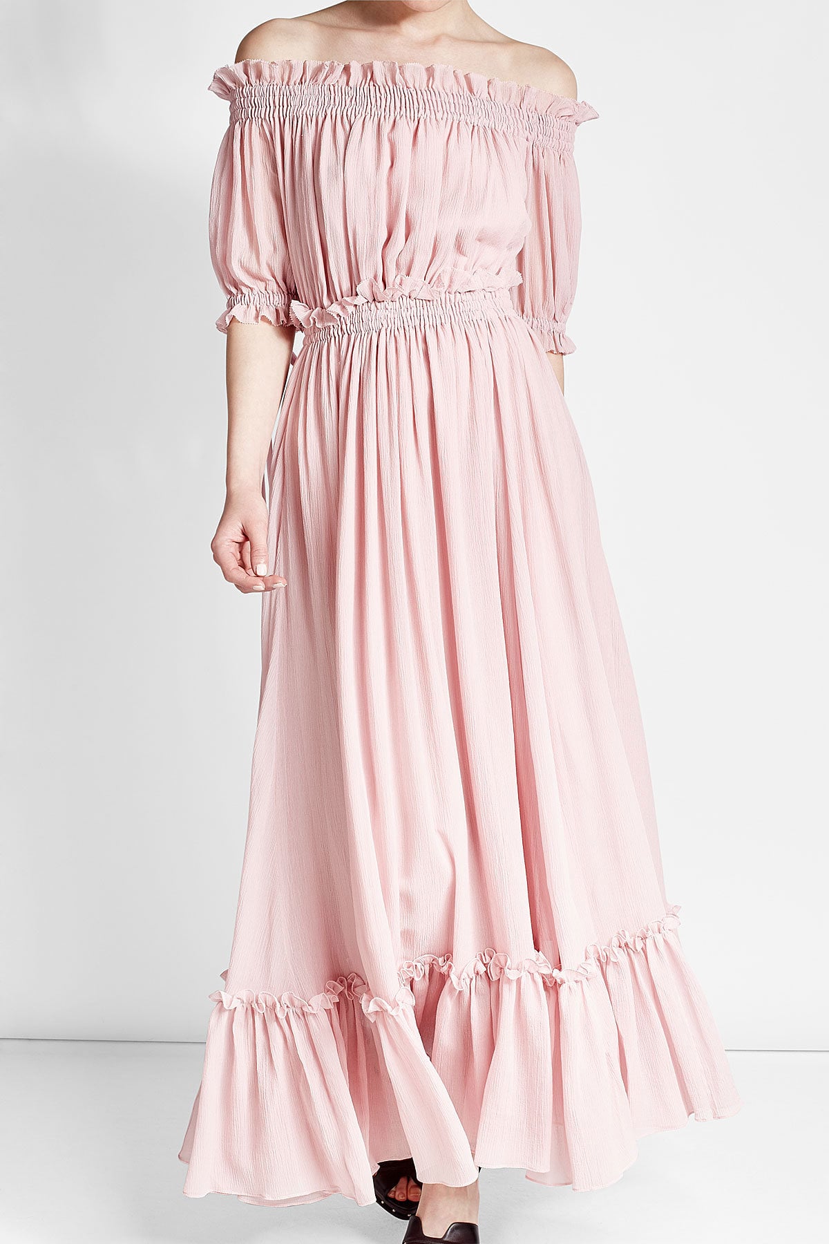 Alex ruffle maxi dress store bardot