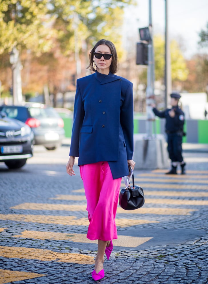 Navy and Fuchsia | Unusual Color Combination Outfit Ideas | POPSUGAR ...