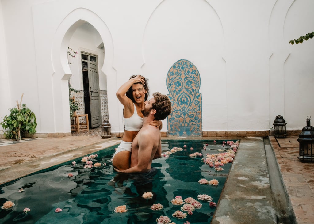 Sexy Moroccan Pool Couples Photo Shoot