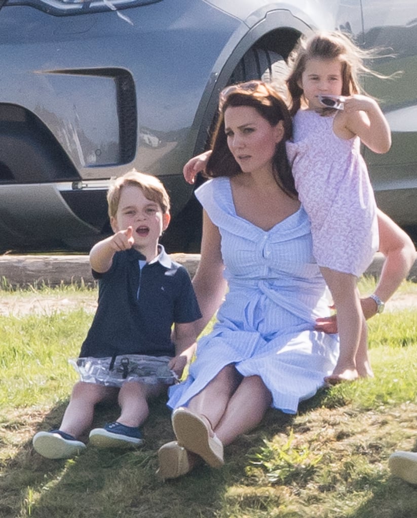 Kate Middleton Blue Dress at Polo Match 2018