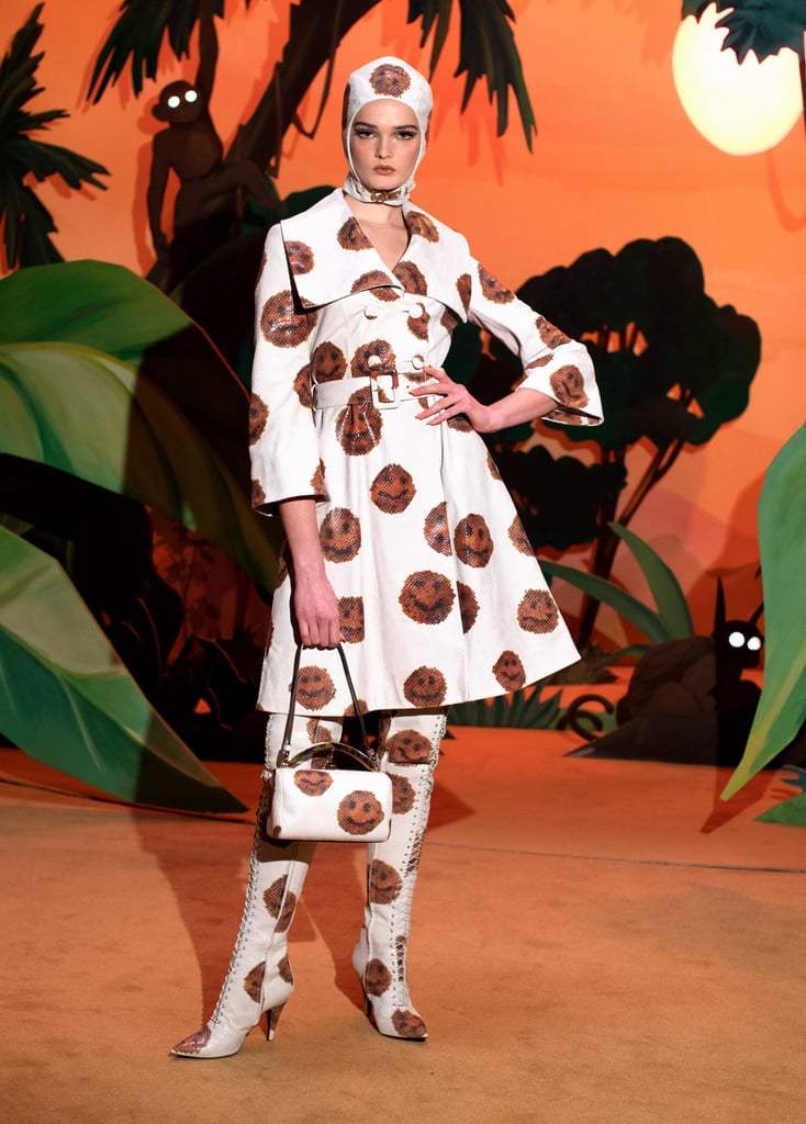 Hailey Bieber Walks in the Fall 2021 Moschino Runway Show