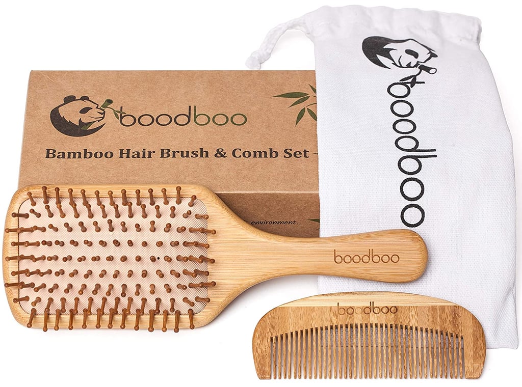 Natural Wooden Paddle Hair Brush