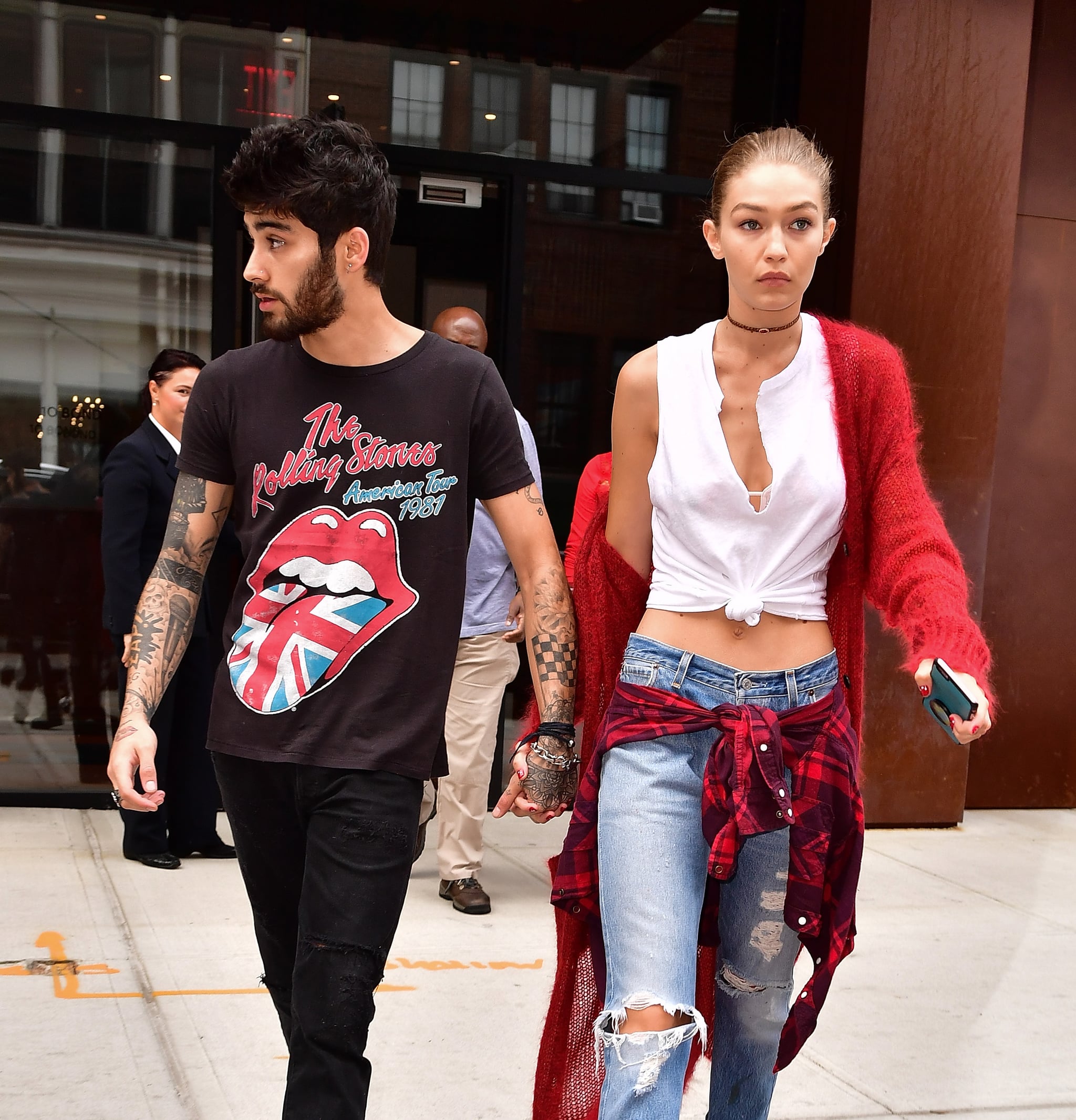 Celebrity Entertainment Zayn Malik Supports Gigi Hadid