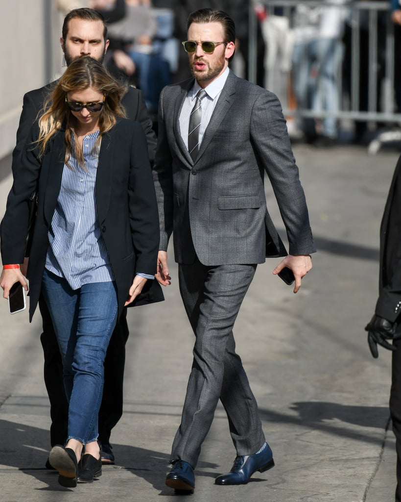 Chris Evans Arriving at Jimmy Kimmel Live April 2017