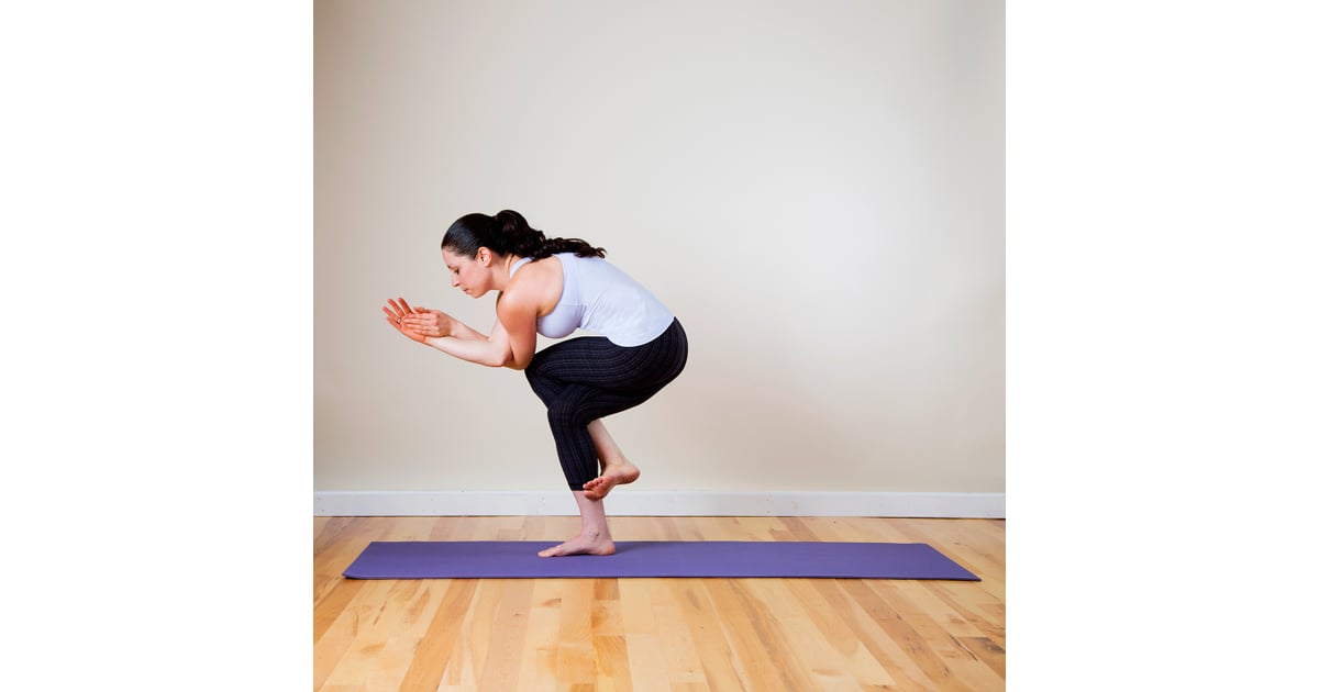 Eagle Pose | Yoga Sequence For Tight Shoulders | POPSUGAR ...