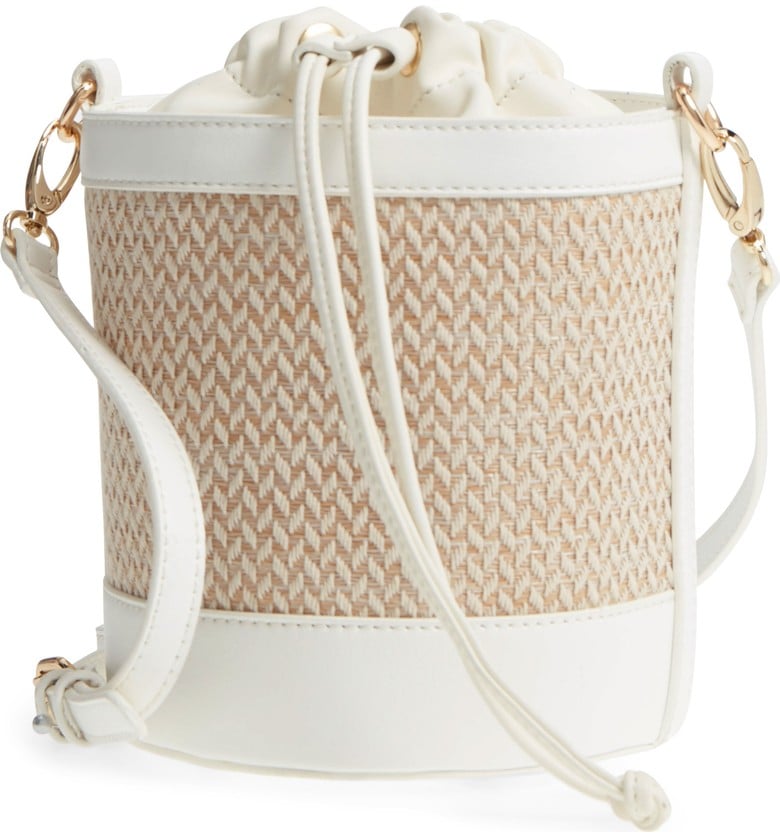 straw bucket purse