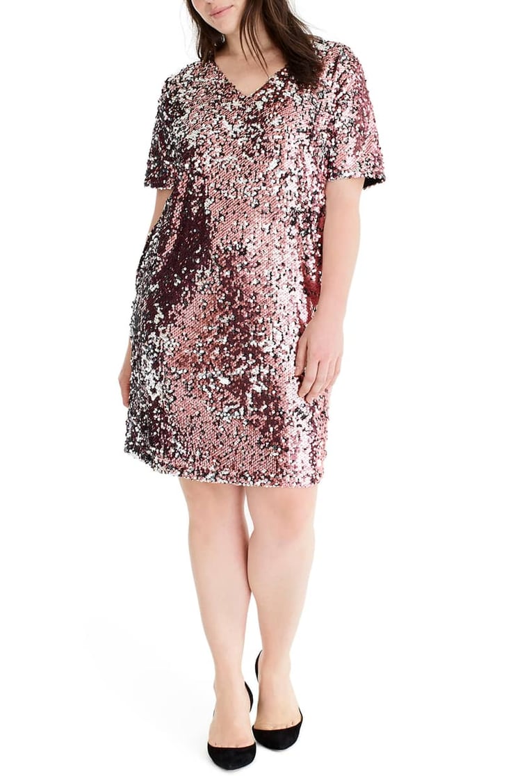 Universal Standard for J.Crew Sequin Shift Dress Start 2019