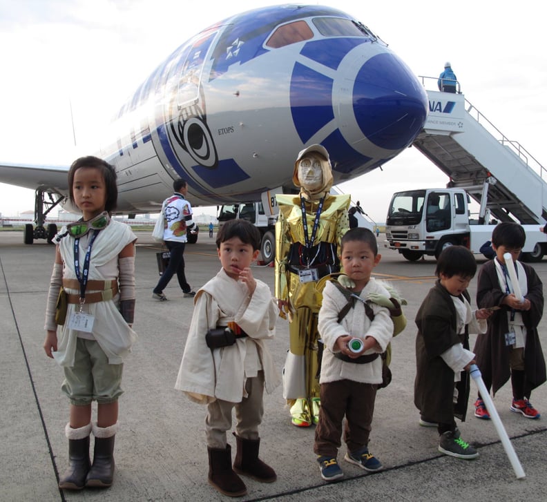 Young Padawans were even on hand to help celebrate.