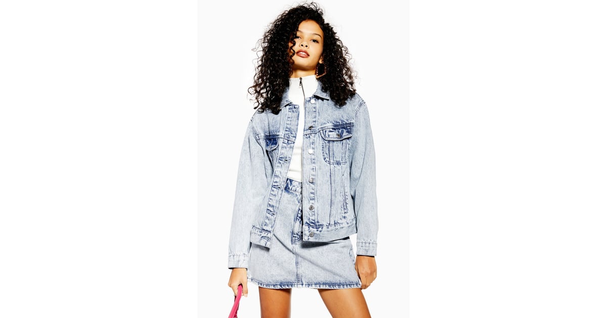 Topshop acid shop wash denim jacket