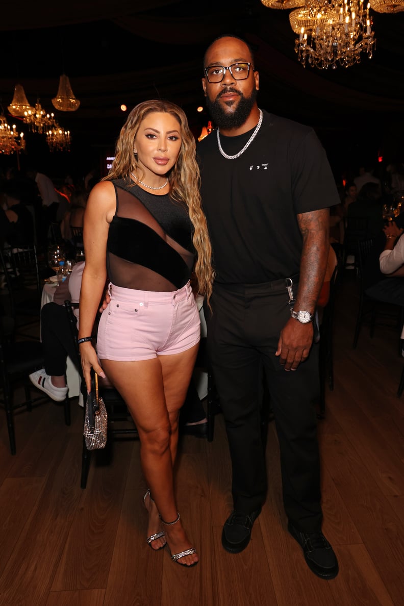 MIAMI BEACH, FLORIDA - MAY 05: Larsa Pippen and Marcus Jordan attend CARBONE BEACH presented by American Express on Thursday, May 4, 2023 in Miami Beach, Florida.  (Photo by Alexander Tamargo/Getty Images for CARBONE BEACH presented by American Express)
