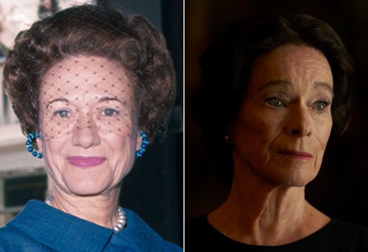 Wallis Simpson and Geraldine Chaplin The Crown Season 3 Royals in
