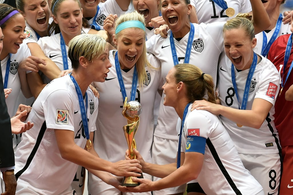 Abby Wambach Kisses Wife After Soccer Win