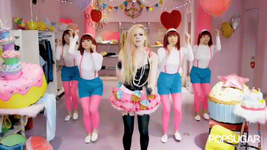 Avril Gets Her Dance on With All the Stone-Faced Background Dancers