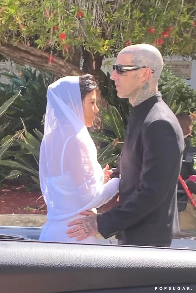 Kourtney Kardashian and Travis Barker at Their Santa Barbara Wedding