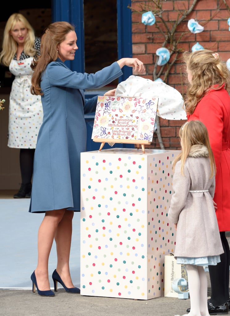 Kate Middleton Visits a Pottery Factory