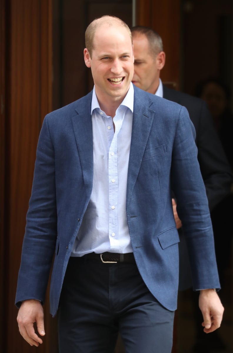 Prince William Steps Out After Welcoming Third Child | POPSUGAR Celebrity