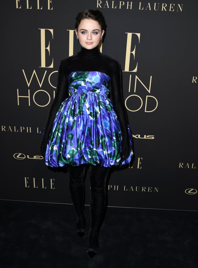 Joey King's Floral Dress at Elle's Women in Hollywood Event