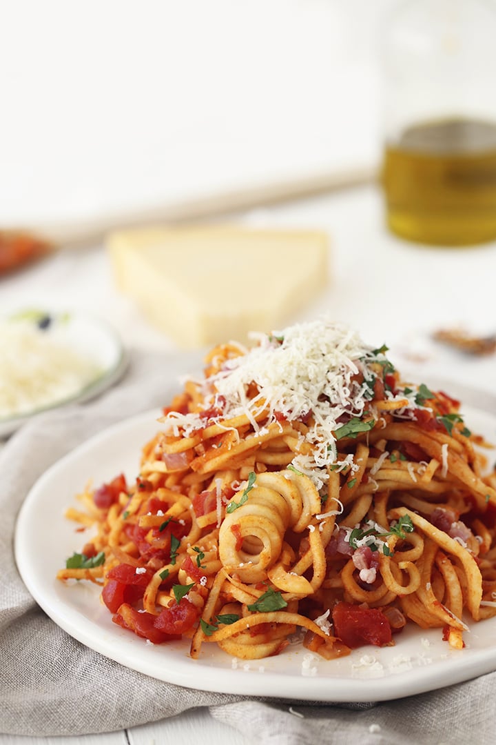 Parsnip Spaghetti Allamatriciana