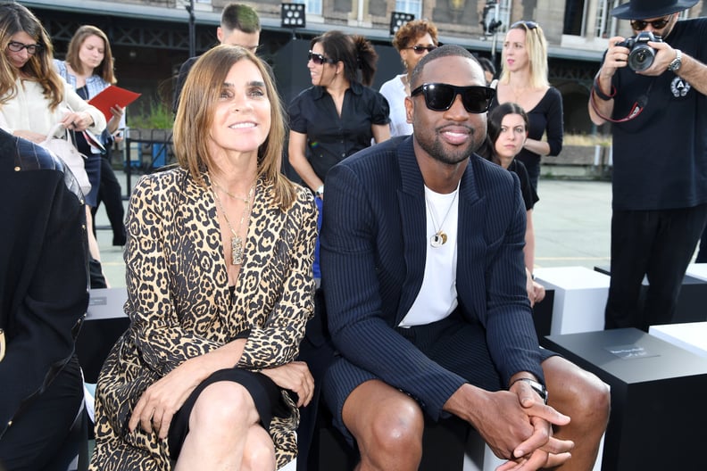 Carine Roitfeld and Dwyane Wade made a chic pair.