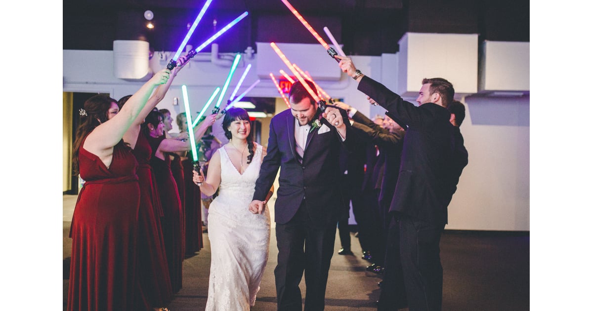 Lightsaber SendOff Star Wars Wedding Ideas POPSUGAR Tech Photo 82