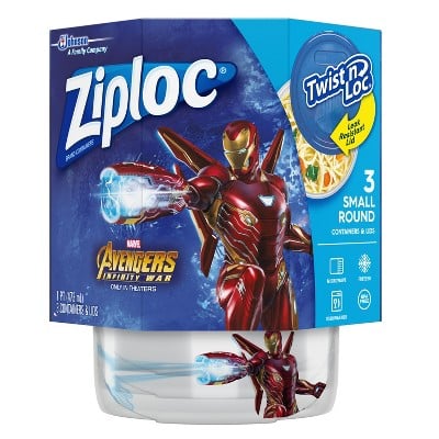 Avengers Twist and Lock Food Storage Containers